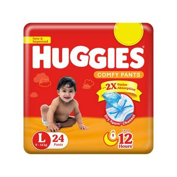 Huggies Dry Diaper (Pants, L, 9-14 kg)